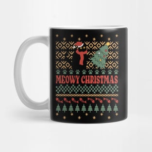 Meowy Christmas Sublimation Mug